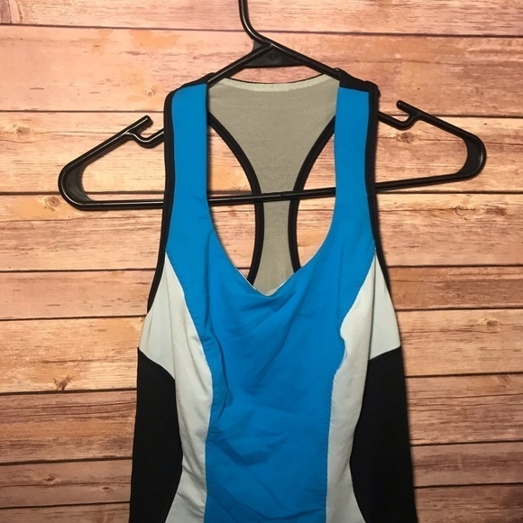 Lululemon Cardio Kick Tank Top Size 6 Blue black - Picture 3 of 6